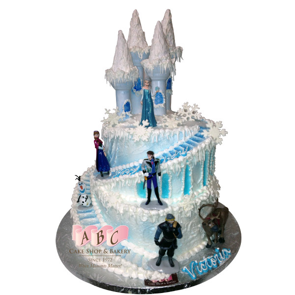 frozen figures set for cake