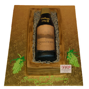 1139 Wine Bottle Birthday Cake Abc Cake Shop Bakery
