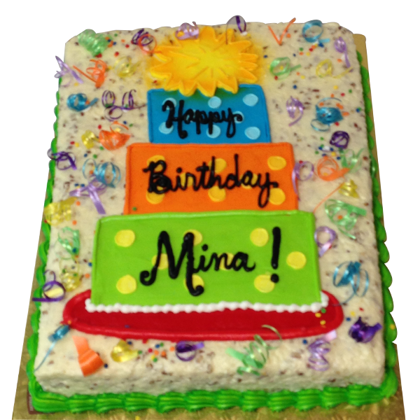  1269 Confetti Birthday Cake ABC Cake Shop Bakery