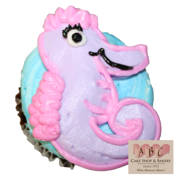 (1559) Seahorse Cupcake - ABC Cake Shop &amp; Bakery