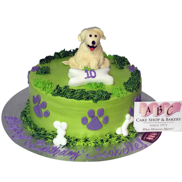 1815) Dog Lover Birthday Cake - ABC Cake Shop & Bakery