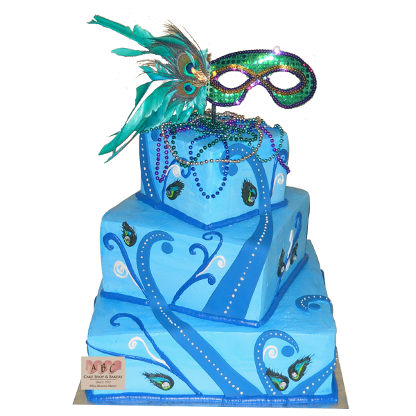 mardi gras themed cakes