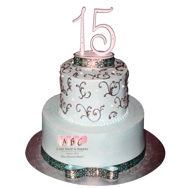 2117) Quinceneria-15th Birthday Cake - ABC Cake Shop & Bakery