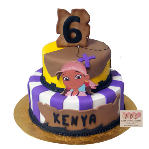 2285 Izzy Jake And The Neverland Pirates 6th Birthday Abc Cake