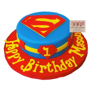 2272 Superman 1st Birthday Cake Abc Cake Shop Bakery